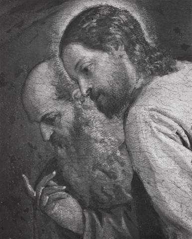 Anonimo — Caliari Paolo - sec. XVI - Cristo guarisce l'emorroissa — particolare